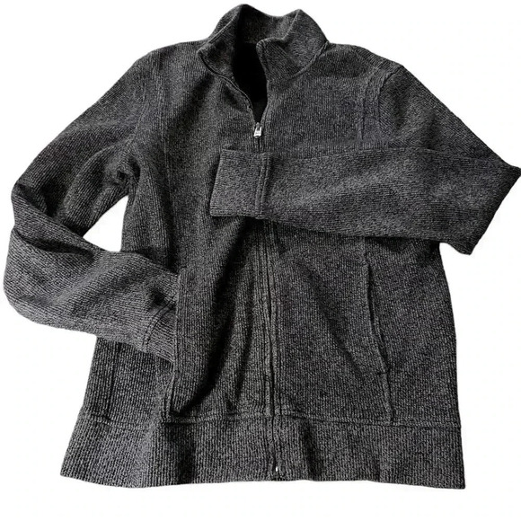 Marc Anthony Full Zip Sweater Men's Sz Sm Luxury Grey Designer Slim Fit Pockets - Picture 1 of 5